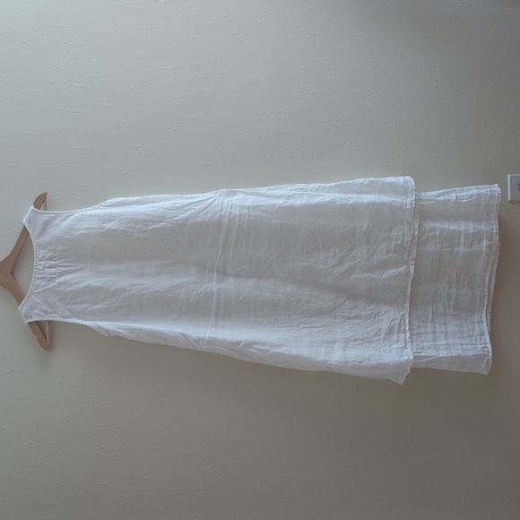 Natural Wave 100% Linen White Maxi Dress - Picture 5 of 7